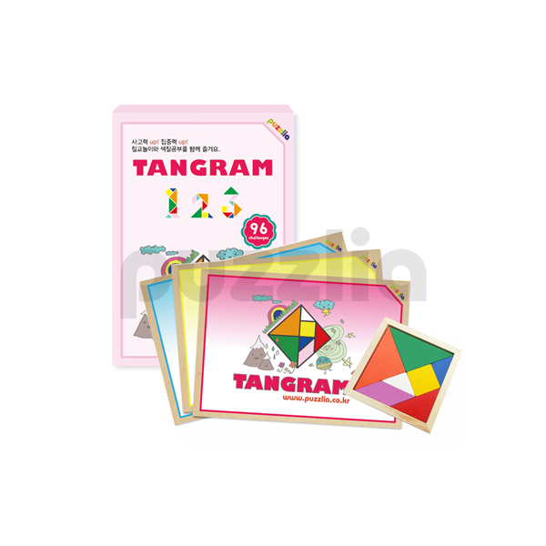 [퍼즐리아] 칠교놀이 세트 (Tangram 1,2,3 + 칠교판)